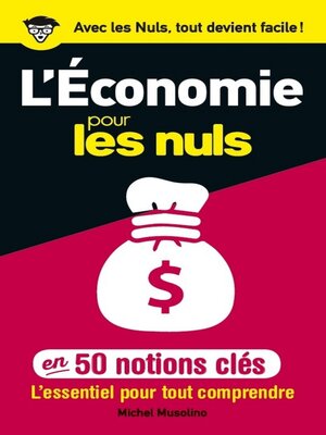 cover image of 50 notions clés sur l'économie pour les Nuls